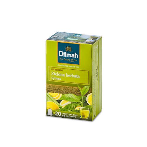 Dilmah Green Tea Lemon - zielona herbata 20 torebek