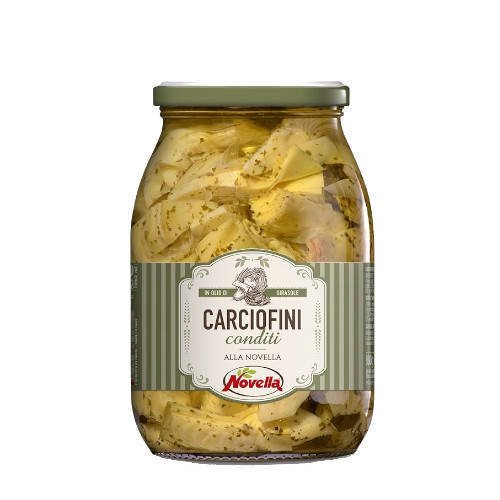 Novella Carciofini Conditi - 1062 ml karczochy z przyprawami